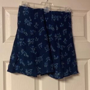 American Eagle Outfitters Dark Blue Floral Skirt